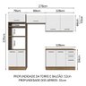 Armário de  Cozinha Completa 270cm Rustic/Branco Agata Madesa 07 - 4