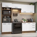 Ver imagem 1 de Armário de Cozinha Completa 270cm Rustic/Branco Agata Madesa 07