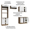 Ver imagem 5 de Armário de Cozinha Completa 270cm Rustic/Branco Agata Madesa 07