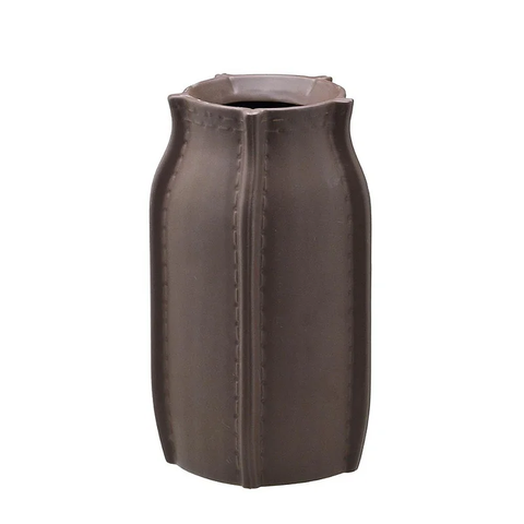 VASO DE CERAMICA FASHION MARROM 26CM