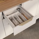 Ver mais imagens de Balcão Cozinha em Aço 3 Portas 2 Gavetas 120cm com Tampo Dobradiça Slow Motion Renova Itatiaia Branc