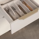 Ver imagem 5 de Balcão Cozinha em Aço 3 Portas 2 Gavetas 120cm com Dobradiças Slow Motion Renova Itatiaia Branco/Nev