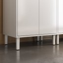 Ver mais imagens de Balcão Cozinha em Aço 3 Portas 2 Gavetas 120cm com Dobradiças Slow Motion Renova Itatiaia Branco/Nev