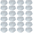 Ver imagem 1 de Kit 24 Luminarias Tartaruga Lente Cristal Arandela Cor Bca