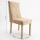 Ver imagem 3 de Kit 2 Cadeiras de Madeira Maciça para Sala de Jantar Off-White Freijó