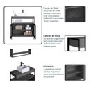 Ver imagem 7 de Gabinete de Banheiro Industrial de Chão 80cm P1038 com Cuba Ametista