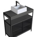 Ver imagem 5 de Gabinete de Banheiro Industrial de Chão 80cm P1038 com Cuba Ametista