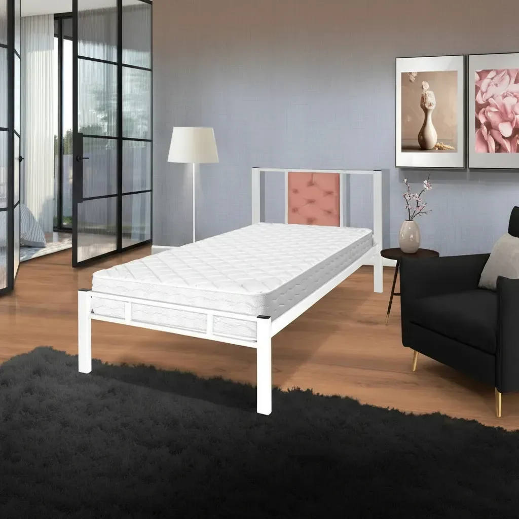 Ver imagem 3 de Cama de Solteiro em Aço:branco