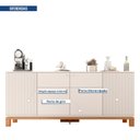 Ver imagem 5 de Buffet para Sala de Jantar 4 Portas Mondrian Bege/Off White/Freijó