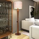 Ver imagem 1 de Luminária de Chão Master 160cm Madeira Maciça Cobre Bivolt E27 Cúpula - Marmorizada