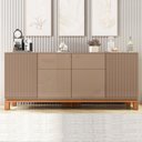 Ver imagem 3 de Buffet para Sala de Jantar 4 Portas Mondrian Marrom/Freijó