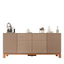 Ver mais imagens de Buffet para Sala de Jantar 4 Portas Mondrian Marrom/Freijó
