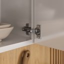 Ver imagem 5 de Paneleiro Duplo em Aço 4 Portas Dobradiça Slow Motion Renova Itatiaia