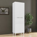 Ver imagem 1 de Paneleiro Duplo em Aço 4 Portas Dobradiça Slow Motion Renova Itatiaia