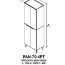 Ver imagem 3 de Paneleiro Duplo em Aço 4 Portas Dobradiça Slow Motion Renova Itatiaia