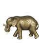 Escultura Decorativa Elefante em Resina Dourado 14cm NA3047 BTC - 1