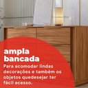Ver imagem 6 de Cômoda para Quarto 4 Gavetas Sophia Marrom/Nogueira Touch