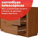 Ver imagem 7 de Cômoda para Quarto 4 Gavetas Sophia Marrom/Nogueira Touch