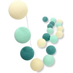 Bolinhas de Luz Cormilu Led, À Pilha, 10 Bolas, 1.5m, (tiffany Verde) - 2