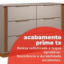 Ver imagem 6 de Cômoda 6g Sophia para Quartos 82,5x45x136cm Marrom/Nogueira/Nude Prime Tx