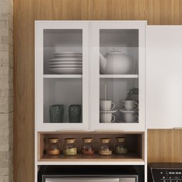 Cozinha Completa em Aço 5 Peças 14 Portas 2 Gavetas Paneleiro Espaço para Forno Renova Itatiaia - 12