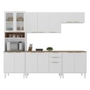 Ver imagem 2 de Cozinha Modulada em Aço 5 Peças 14 Portas 2 Gavetas Paneleiro Nicho Forno Renova Itatiaia 