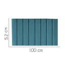 Ver imagem 2 de Painel Estofada Carla 100CM Solteiro Suede Azul Turquesa - D A DECOR