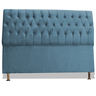 Cabeceira de Cama Box Eliane Solteiro 90 Cm Suede Azul Sea Dimazza Móveis - Azul Sea - 1