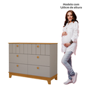 Ver imagem 4 de Cômoda de Bebê com 6 Gavetas Chantilly Expresso Móveis Bege/Fendi/Nature