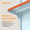 Ver imagem 7 de Gondola Centro 137 Amapa Fit Kit 2 Metros 2 Ponta Branco Sp - Amapá
