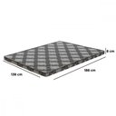 Ver imagem 3 de Colchão Colchonete Casal Iris D20 138x188x08 Cinza Estampado Prorelax
