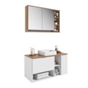 Ver imagem 5 de Gabinete de Banheiro com Espelheira e Cuba 90cm Essence BA308 Yescasa
