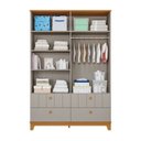 Ver imagem 2 de Guarda Roupa de Bebê 4 Portas 4 Gavetas Chantilly Expresso Móveis