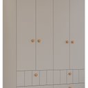 Ver imagem 3 de Guarda Roupa de Bebê 4 Portas 4 Gavetas Chantilly Expresso Móveis