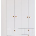 Ver imagem 3 de Guarda Roupa de Bebê 4 Portas 4 Gavetas Chantilly Expresso Móveis