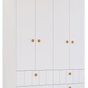 Ver imagem 5 de Guarda Roupa de Bebê 4 Portas 4 Gavetas Chantilly Expresso Móveis Branco/Nature