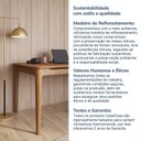 Ver mais imagens de Escrivaninha Mesa Escritório Miriti 130cm CabeCasa MadeiraOriginals Madeira E Cinamomo