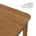 Ver imagem 5 de Escrivaninha Mesa Escritório Miriti 130cm CabeCasa MadeiraOriginals Madeira e Cinamomo Marrom