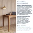 Ver mais imagens de Escrivaninha Mesa Escritório Miriti 130cm CabeCasa MadeiraOriginals Madeira e Cinamomo Marrom