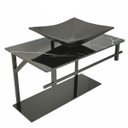Ver imagem 1 de Lavatório Rubi Mármore 48x35cm Preto com Espelho - 0175 - Dulluc