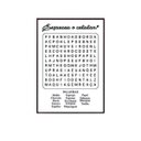 Ver imagem 1 de Quadro Caça Palavras para Banheiro 24x18cm - Madeira Preta