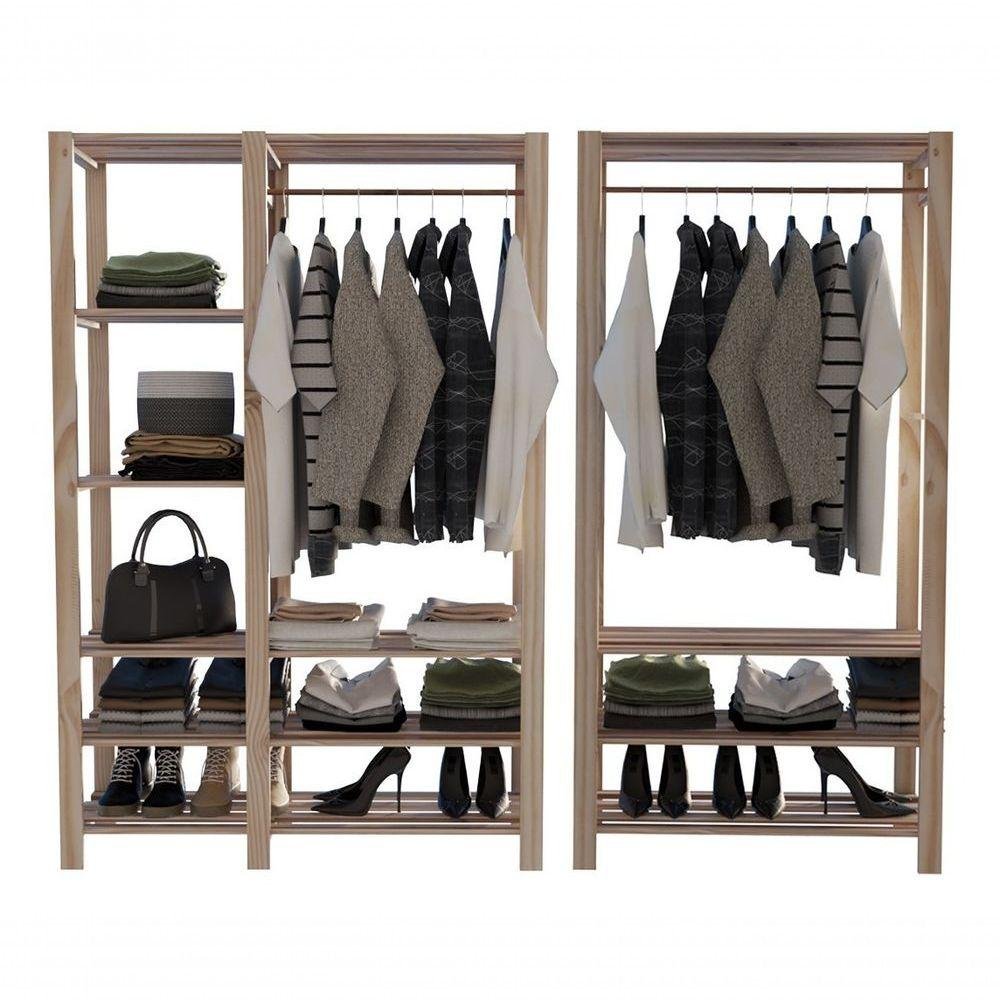 Kit Estantes com Organizadores de Roupas Multiuso - 1