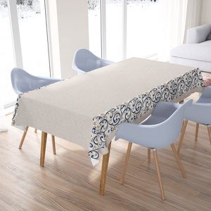 Toalha de Mesa São João Jacquard - Arabesco - Easy Clean – 8 Lugares