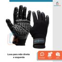 Ver mais imagens de Kit Bolsa Pet Expansivel Transporte Viagem Cachorros e Gatos Preto + Par de Luvas Magnética - Duke &