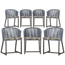 Ver imagem 1 de 7 Cadeiras de Jantar Área Noronha Marrom E6 Trama Original Prata