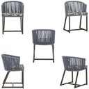 Ver imagem 5 de 7 Cadeiras de Jantar Área Noronha Marrom E6 Trama Original Prata