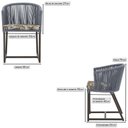 Ver imagem 2 de 7 Cadeiras de Jantar Área Noronha Marrom E6 Trama Original Prata