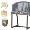 Ver imagem 4 de 7 Cadeiras de Jantar Área Noronha Marrom E6 Trama Original Prata