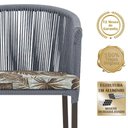 Ver imagem 3 de 7 Cadeiras de Jantar Área Noronha Marrom E6 Trama Original Prata