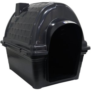 Casinha de Cachorro Cão Dog Plástica Iglu Número 6 Porte Grande Preta Furacão Pet N6,0 01017 Black N
